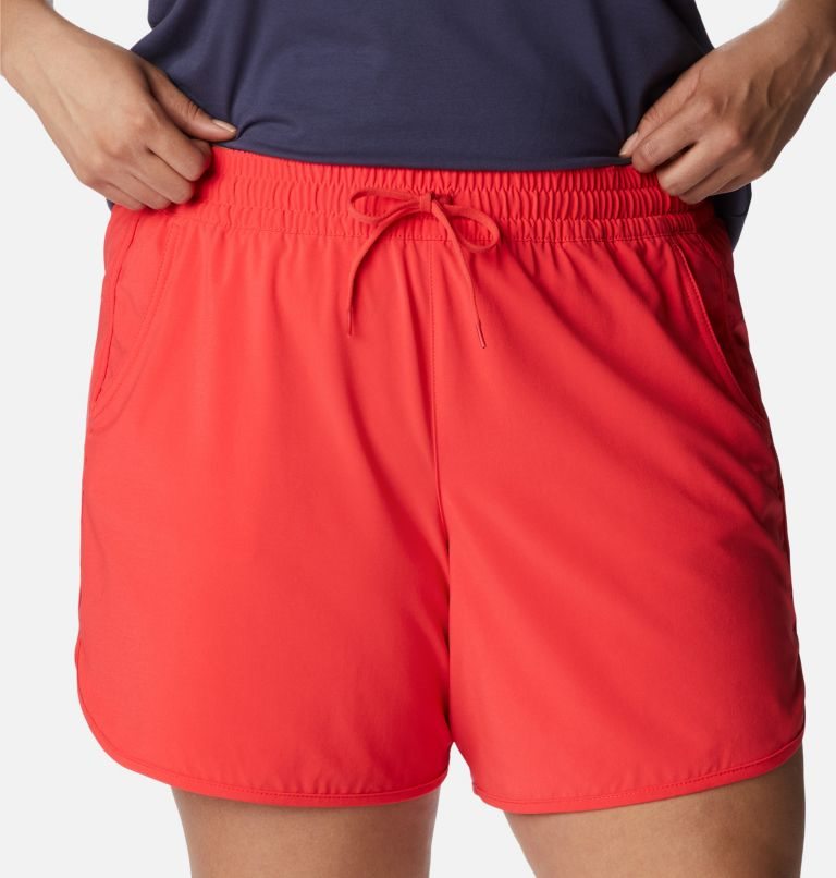 Women's Columbia Bogata Bay Stretch Shorts Red | Plus Size CA-N63AC